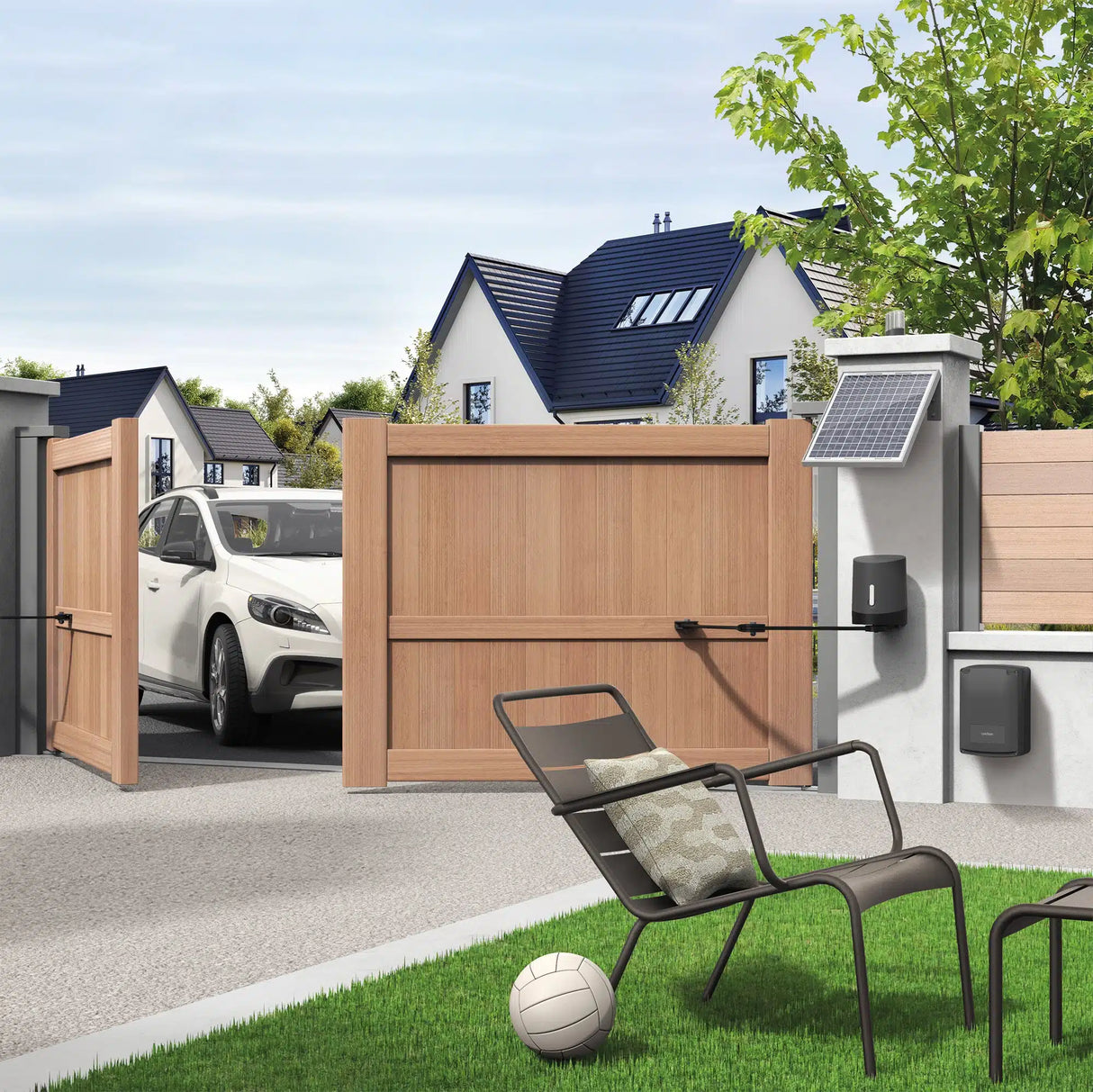 Avidsen Kit solare universale per motorizzazione cancelli a 12V e 24V - 114375