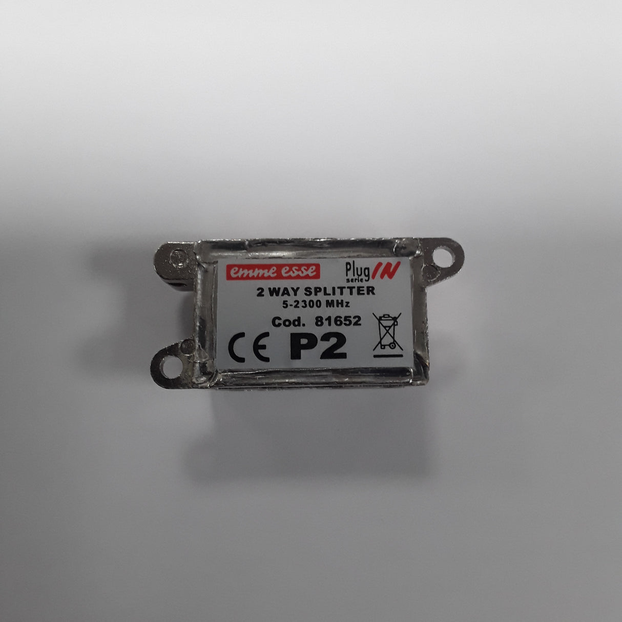 Passiver TV-Splitter 2 Ausgänge PlugIN-Serie - P2 Emme Esse