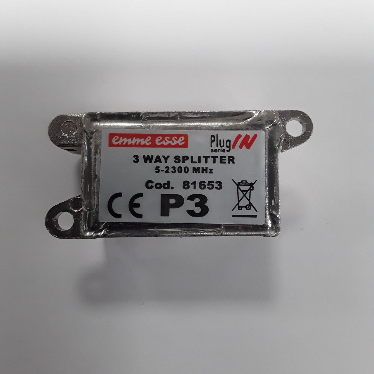 Passiver TV-Splitter 3 Ausgänge PlugIN-Serie - P3 Emme Esse