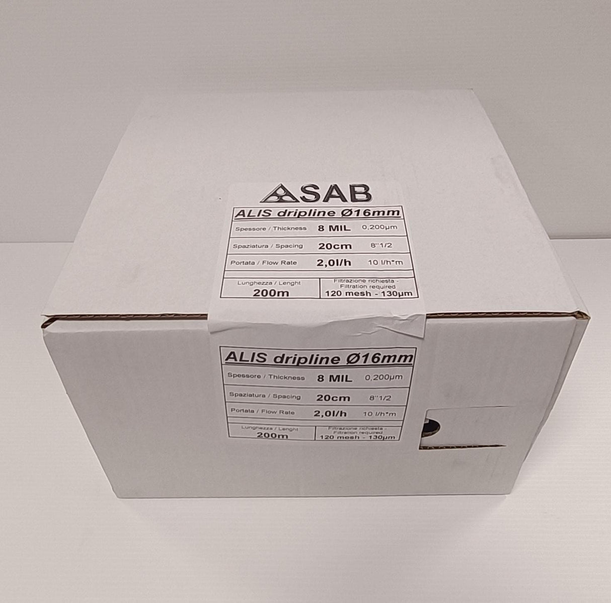 Bewässerungsschlauch mit flachem Tropfer, 200-Meter-Rolle - ALIS