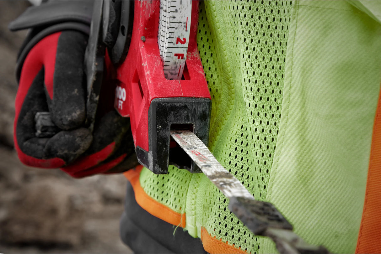 Milwaukee – Rotella Metrica 60m/200ft | Fibra di Vetro | Cassa Aperta | Doppia Scala