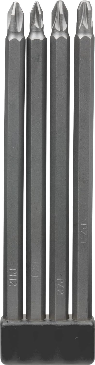 Set Inserti 4 pezzi lunghezza 150 mm, extra lungo con gambo 1/4 - KWB
