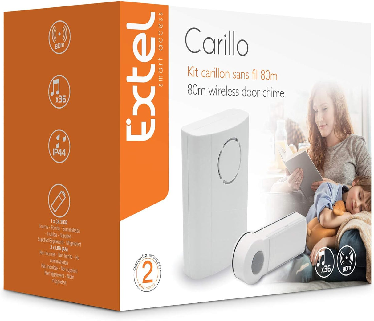 Kit automazione per cancelli a 2 battenti 24V connessa Wi-Fi XV250 Extel Umii