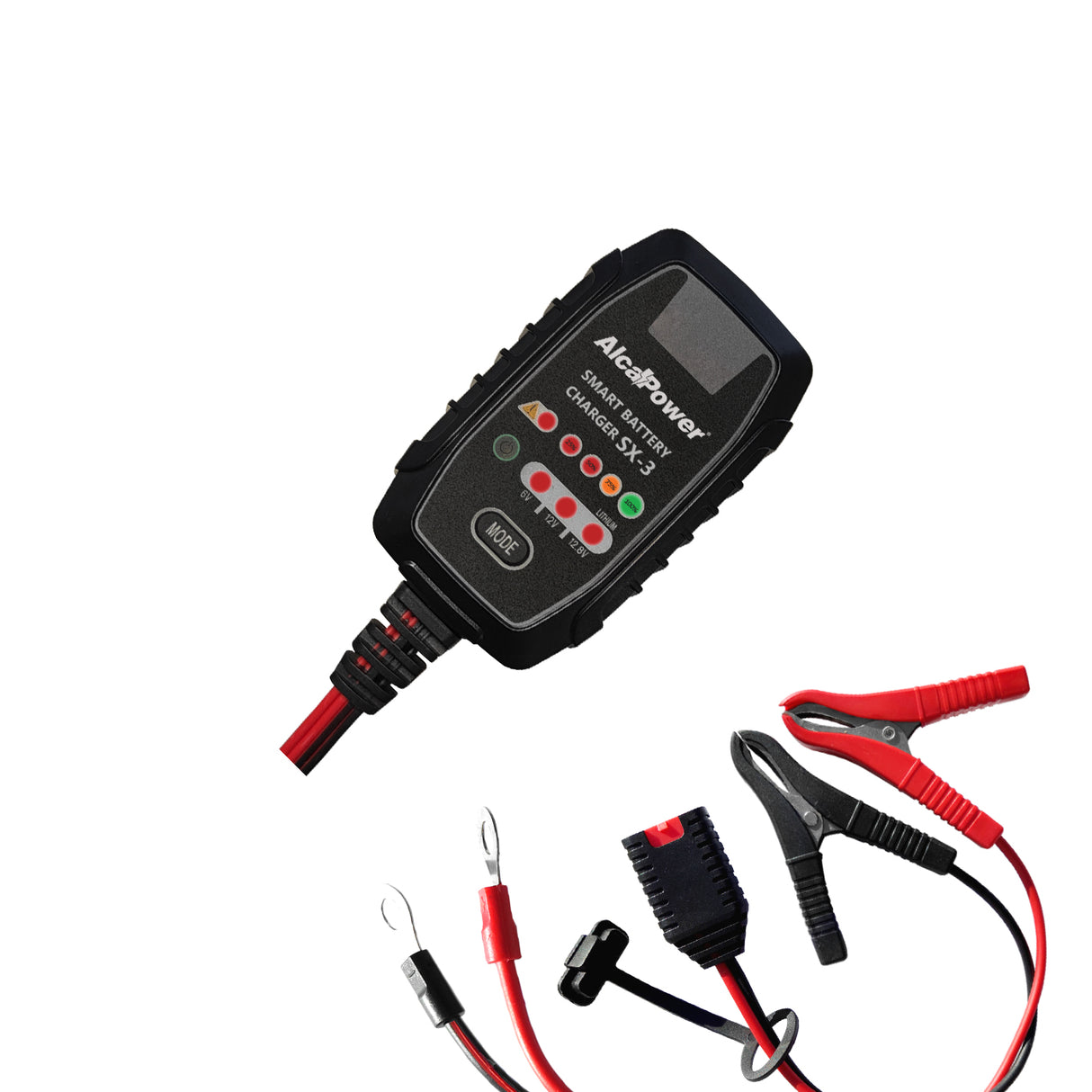 Caricabatteria Automatico con funzione mantenitore di carica 2.5A 6V/12V SX-3 Alcapower
