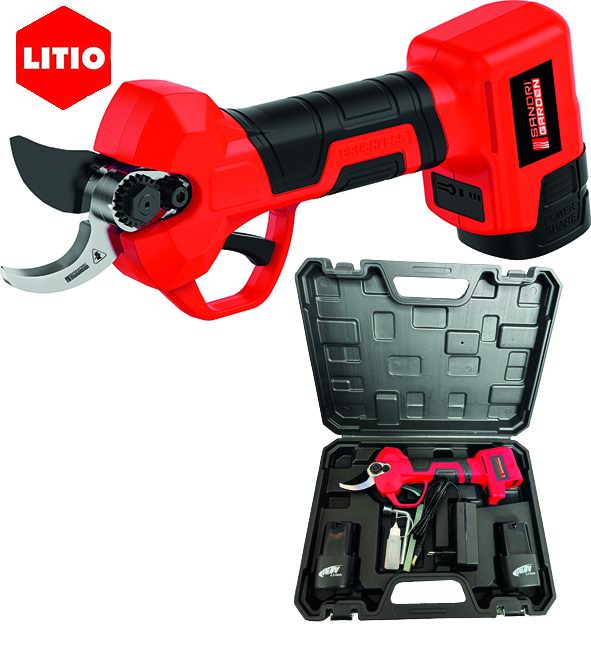 Sandri Garden Forbici per potatura 16,8V con 2 batterie da 2Ah taglio Ø 32 mm - SG‑FP 3200