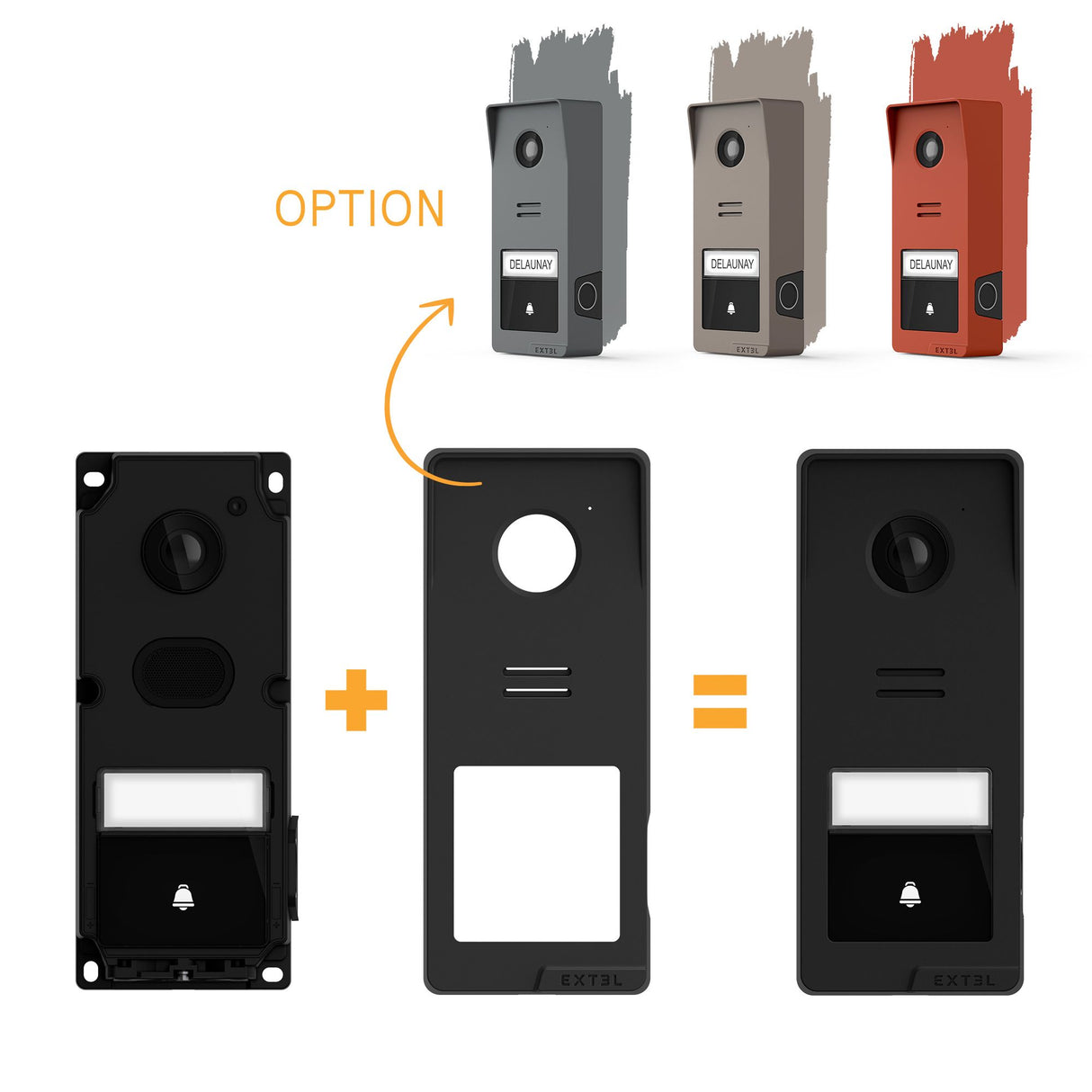 Extel Videocitofono connesso Wi-Fi - senza fili portata fino a 350 metri - Wave 3