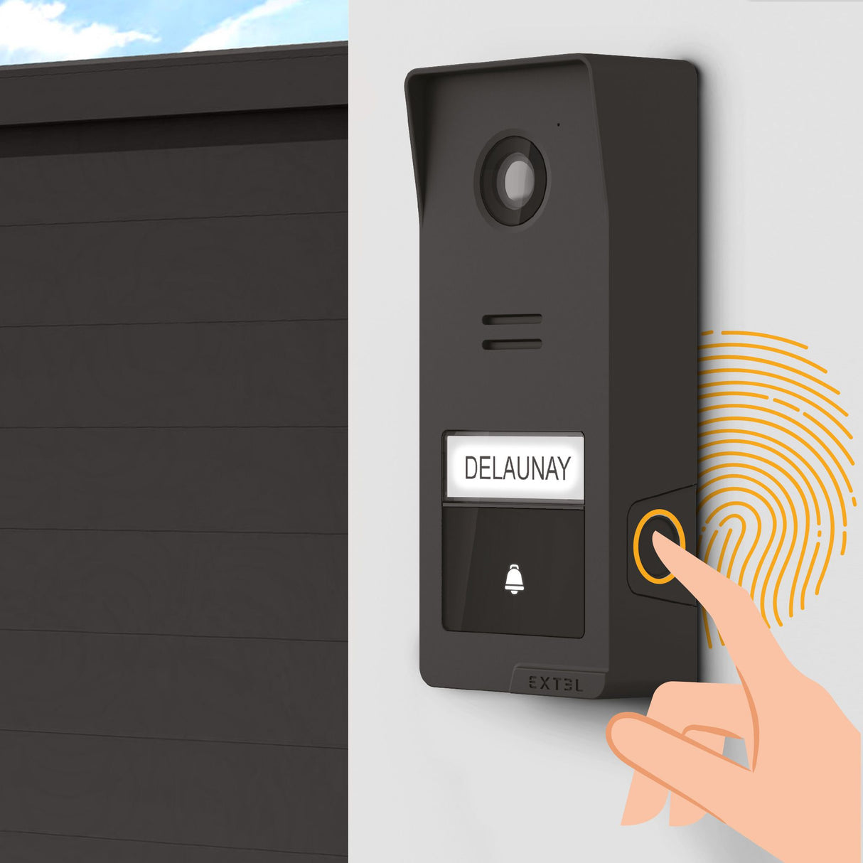 Extel Videocitofono connesso Wi-Fi - senza fili portata fino a 350 metri - Wave 3