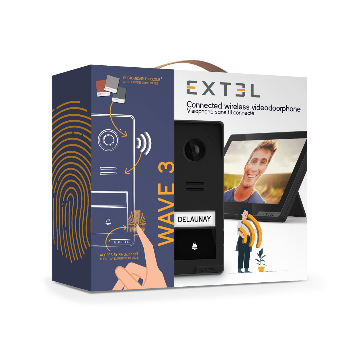 Extel Videocitofono connesso Wi-Fi - senza fili portata fino a 350 metri - Wave 3
