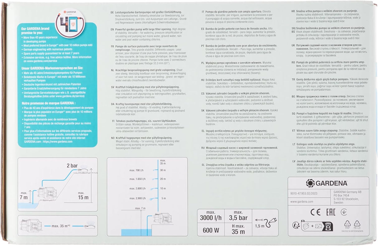 Elektrische Gartenpumpe 3000/4 Basic - GARDENA