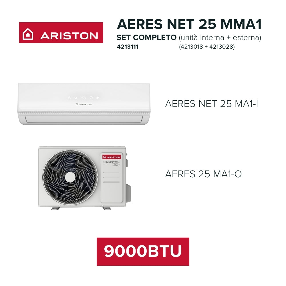 Ariston Condizionatore 9000BTU AERES NET 25 con unità esterna