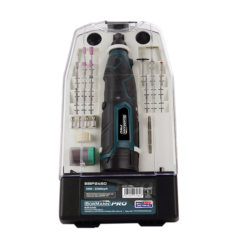 BORMANN Pro Utensile multiuso rotativo con regolazione della velocità 12V BBP2450