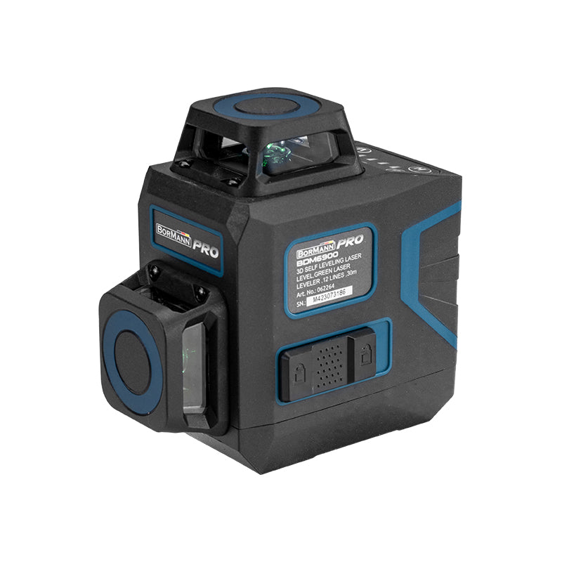 BORMANN Pro BDM6900 Livella laser a linea autoregolante raggio verde 3x360°