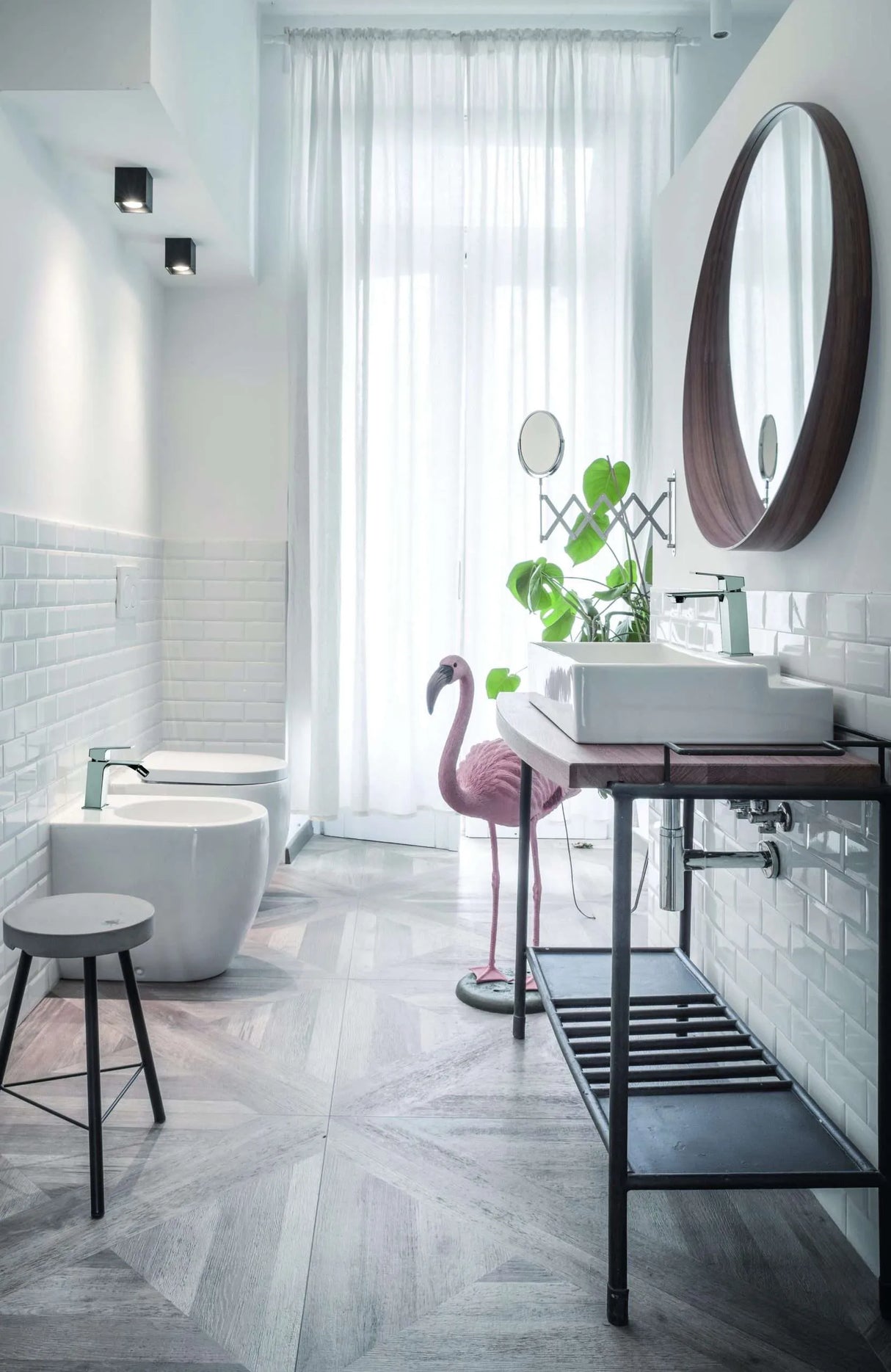 Mamoli Miscelatore per bidet finitura cromata con scarico Blade