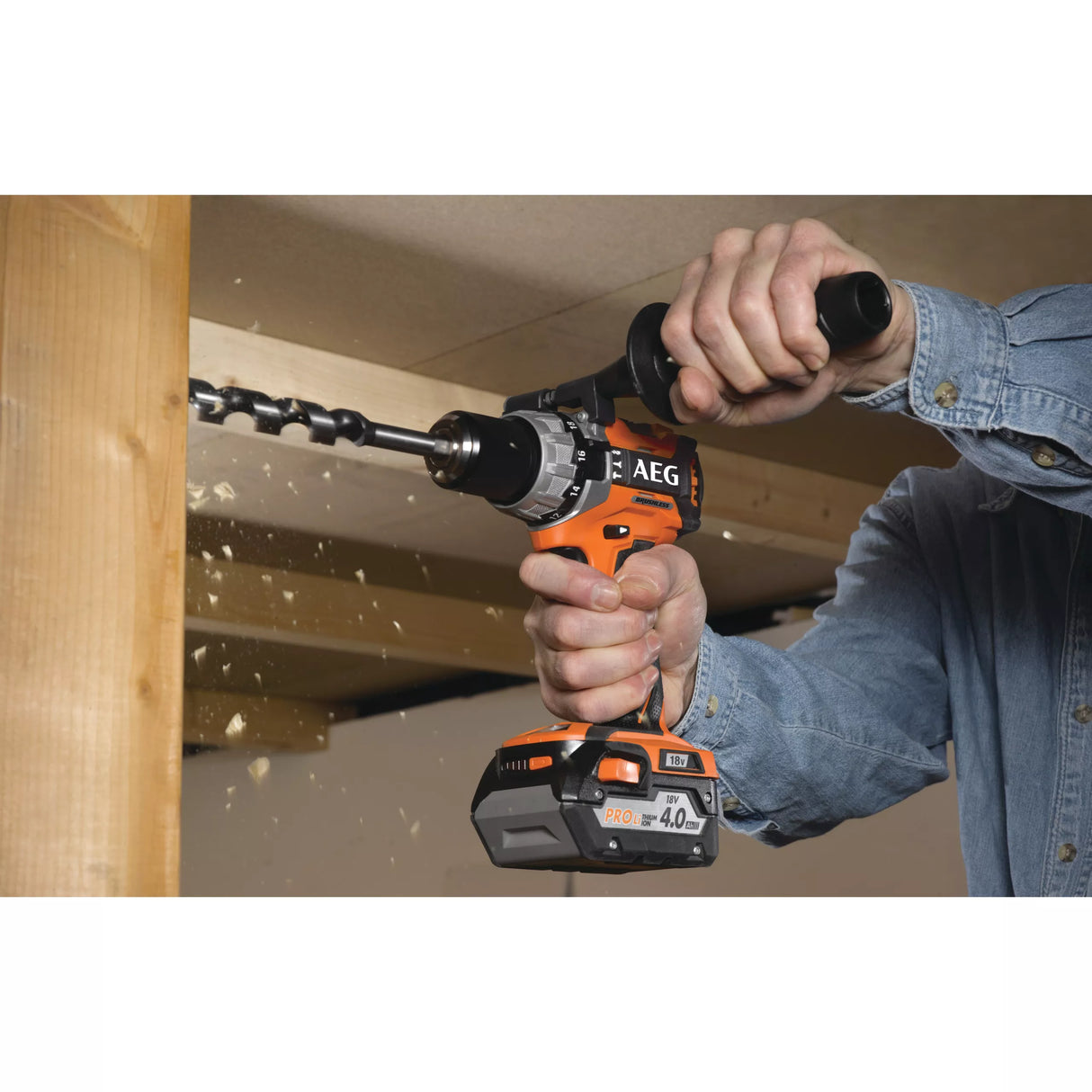 AEG Trapano avvitatore a Percussione BSB 18C2BL LI-402C – Brushless 18V, 2x4.0Ah, Valigetta Inclusa