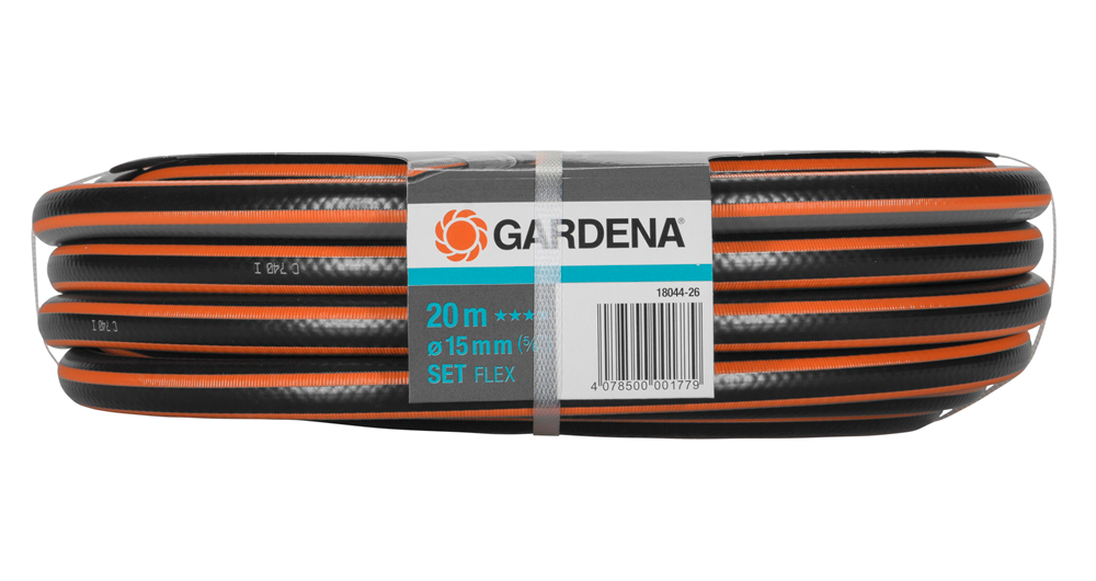 Gartenschlauch-SET 58'' x 20MT mit Zubehör - Comfort FLEX GARDENA