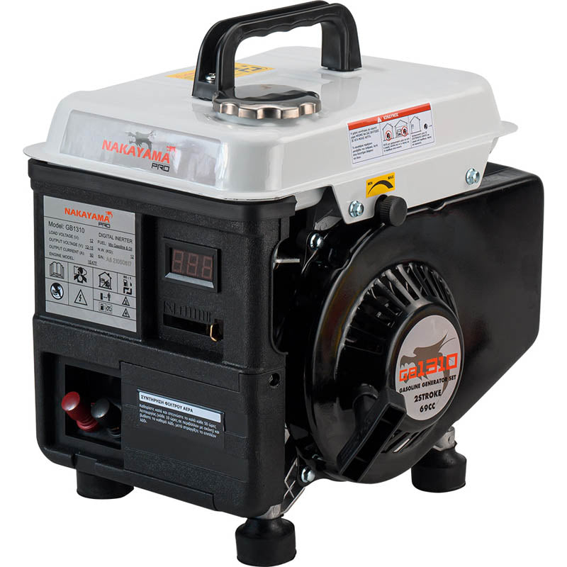 NAKAYAMA Pro Generatore a Benzina Inverter DC 12V 50A per abbacchiatori - GB1310