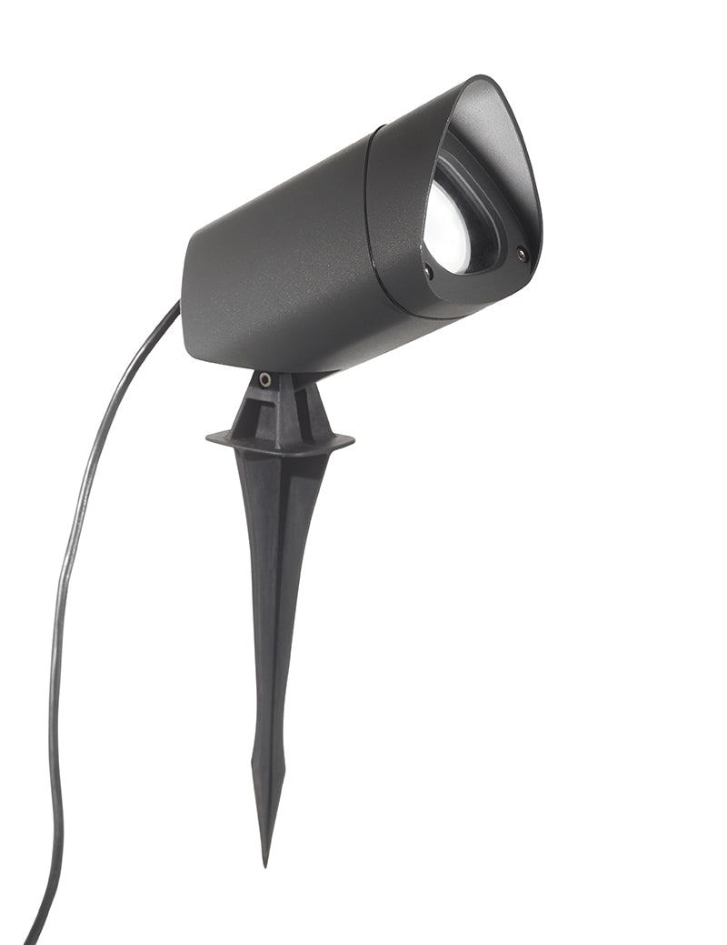 GeaLuce proiettore in alluminio e diffusore in vetro temperato per lampade GU10 IP65