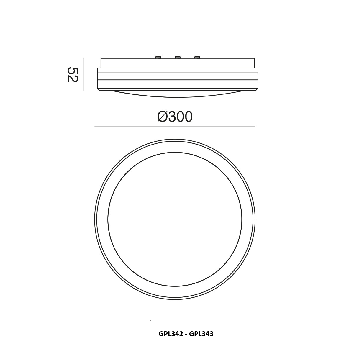 GEA LUCE Plafoniera rotonda per esterno CCT IP65