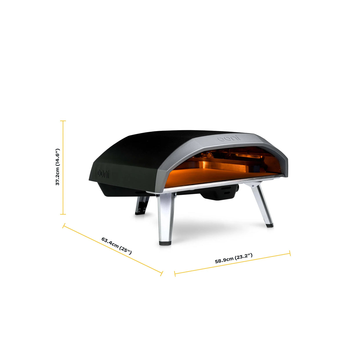 Forno per pizza a gas con pietra refrattaria Ooni Koda 16