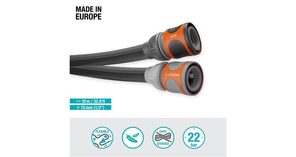 Tubo da giardino Liano™ Life 10mt 13 mm (1/2") - GARDENA