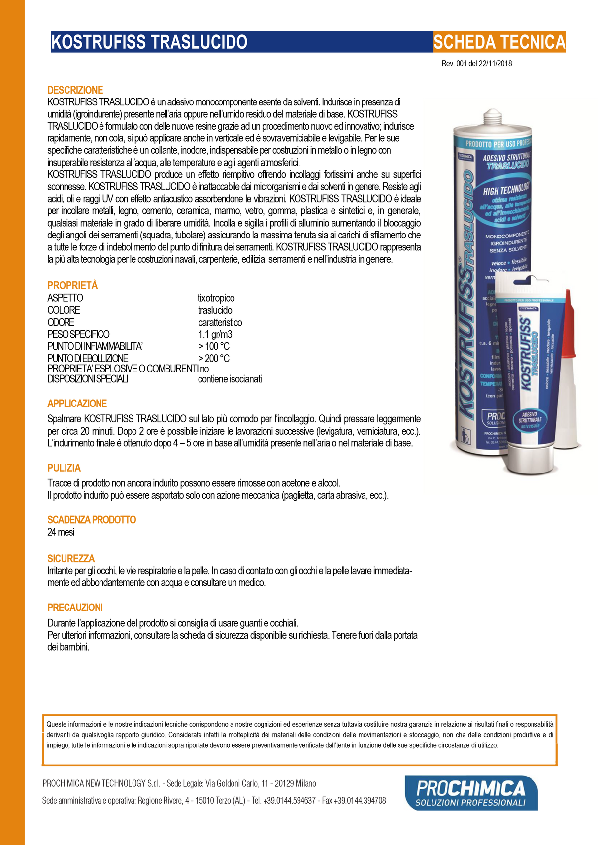 KOSTRUFISS ultrastarker, schnell abbindender transparenter einkomponentiger Strukturklebstoff – 310 ml