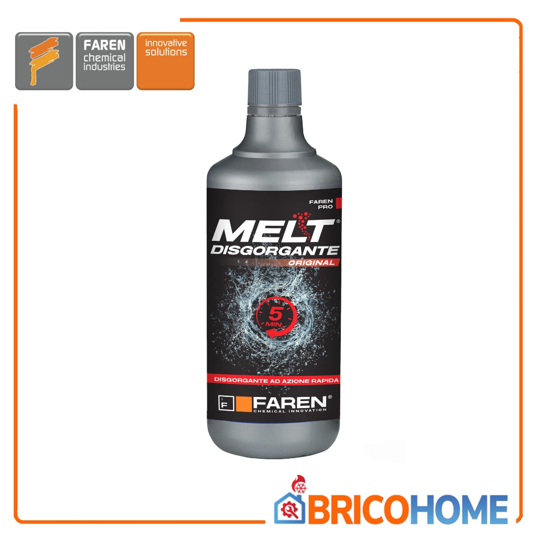 Faren MELT Disgorgante professionale a base di acido solforico 750ml (Confezione da 12pz)
