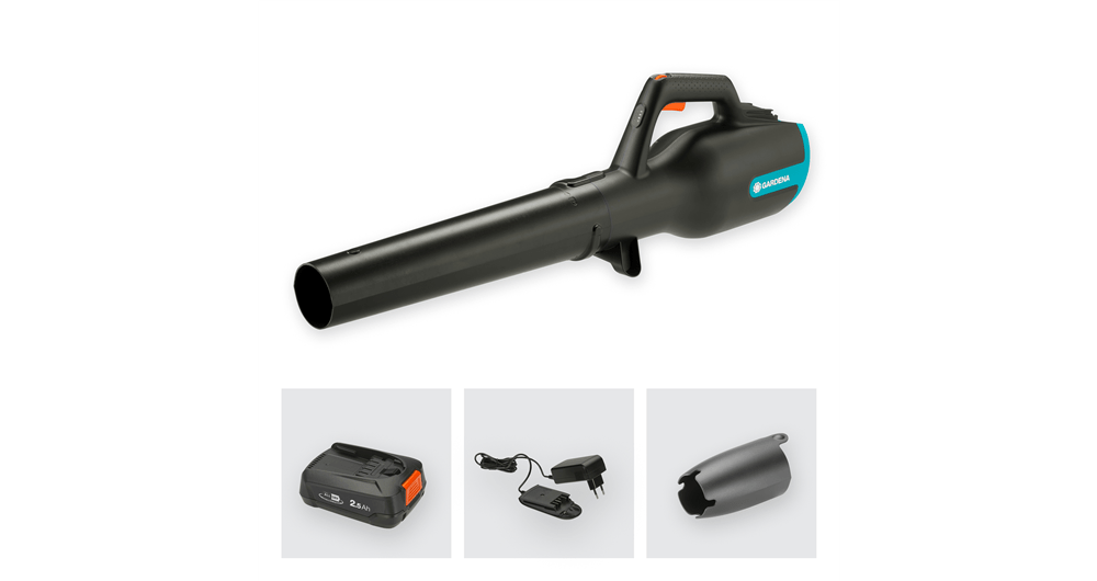 PowerJet 18V P4A Akku-Laubbläser Gebrauchsfertiges Set