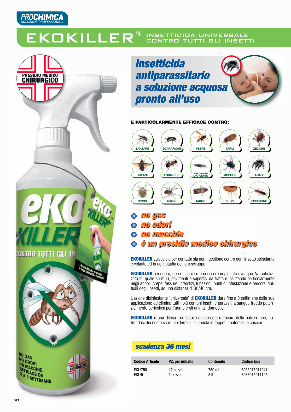 Universelles Insektizid gegen alle Insekten 5L. EKOKILLER - Prochemie