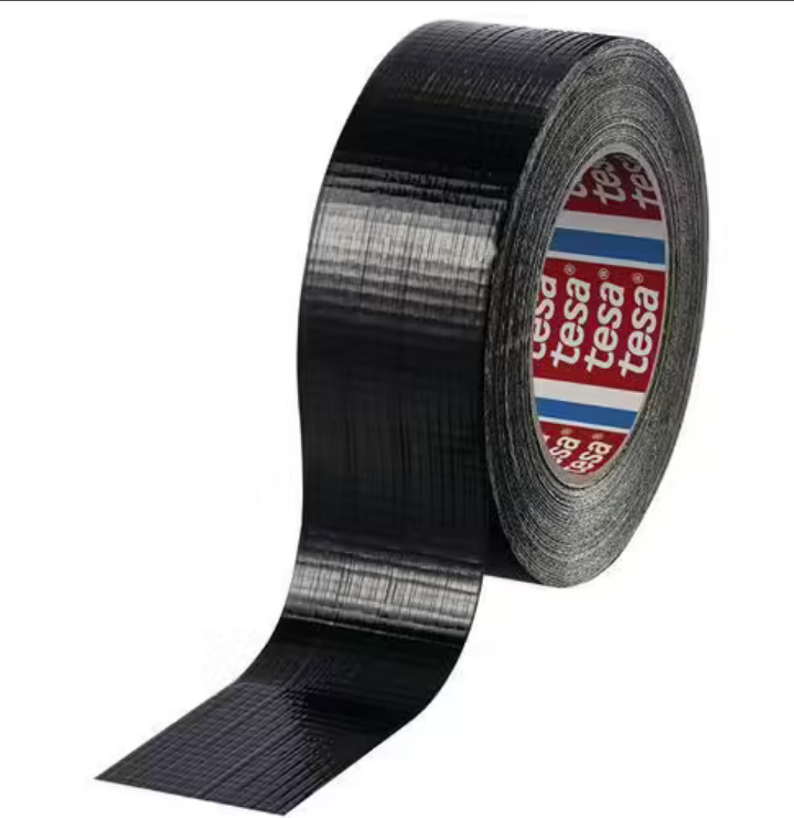 Amerikanisches schwarzes Gewebeband 50 mm x 50 m – TESA