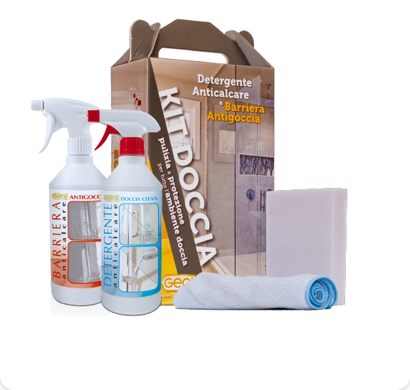 DUSCHSET Reinigung und Schutz für die Duschumgebung