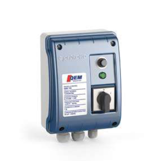 Pedrollo electrical panel for single-phase submersible pumps - QEM 100, 1 HP - QEM 150, 1.5 HP - QEM 200, 2 HP