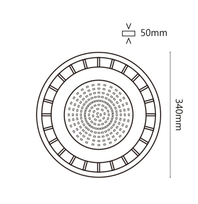 Proiettore LED UFO per grandi ambienti 150W 15000lm 4000K