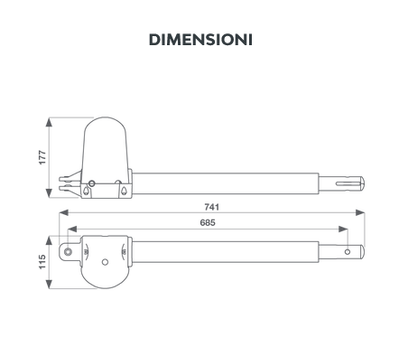 Key Automation Kit automazione per cancelli a 2 battenti 24V 900KSTAR3324ES
