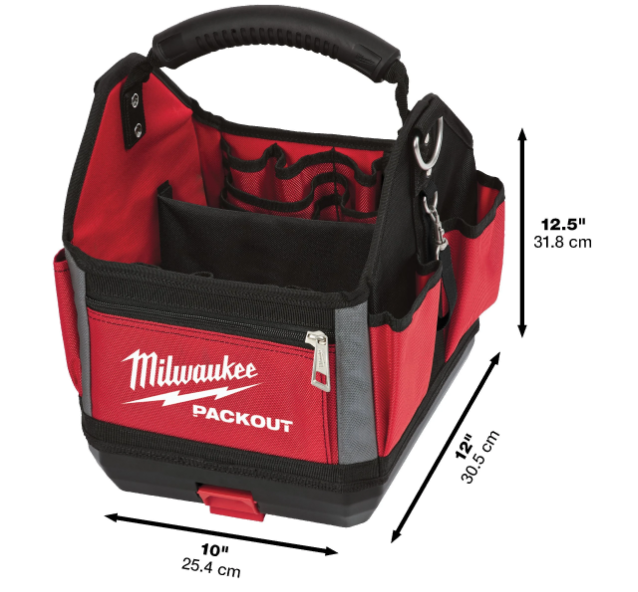 Milwaukee PACKOUT™ Borsa portautensili aperta 25 cm Borsa professionale resistente con base rigida - 4932464084