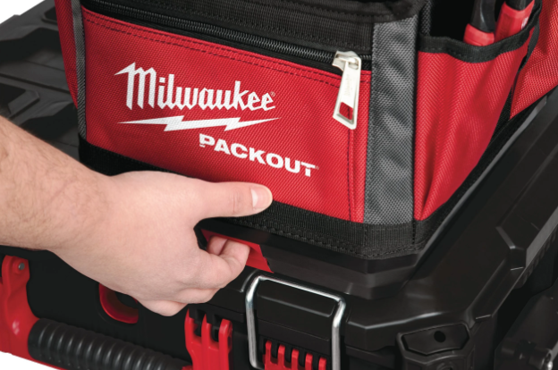 Milwaukee PACKOUT™ Borsa portautensili aperta 25 cm Borsa professionale resistente con base rigida - 4932464084