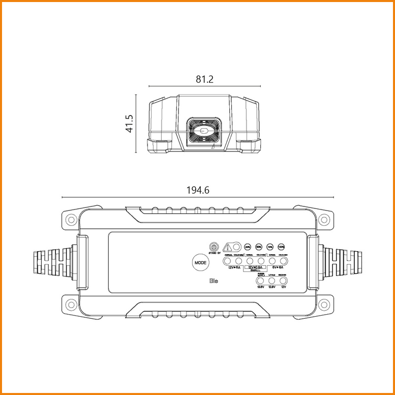 Caricabatteria Automatico con funzione mantenitore di carica 6A 6V/12V - SX-1 ALCAPOWER