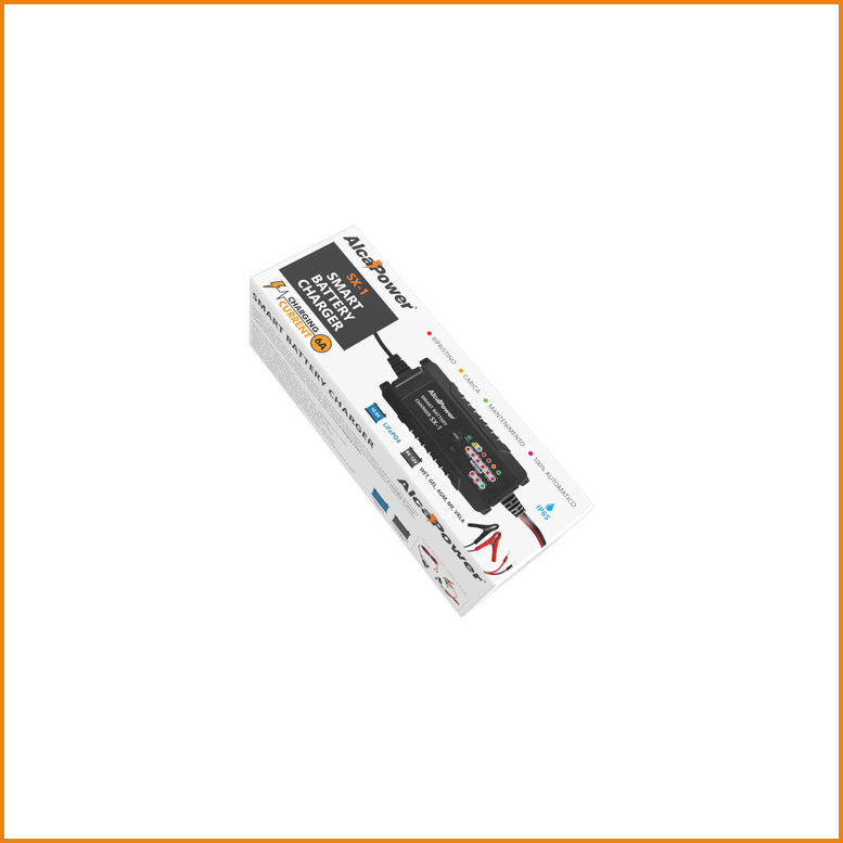 Caricabatteria Automatico con funzione mantenitore di carica 6A 6V/12V - SX-1 ALCAPOWER