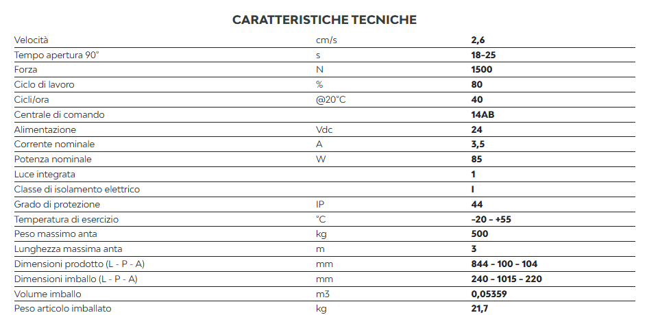 Key Automation Kit connesso per cancelli a battente fino a 3 mt 24V - 900KRAY2524EK