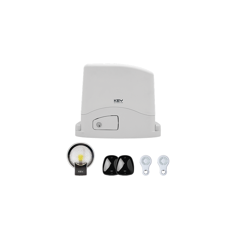 Key Automation Kit automazione per cancelli scorrevoli fino a 400 Kg 24V 900KTU4324ES