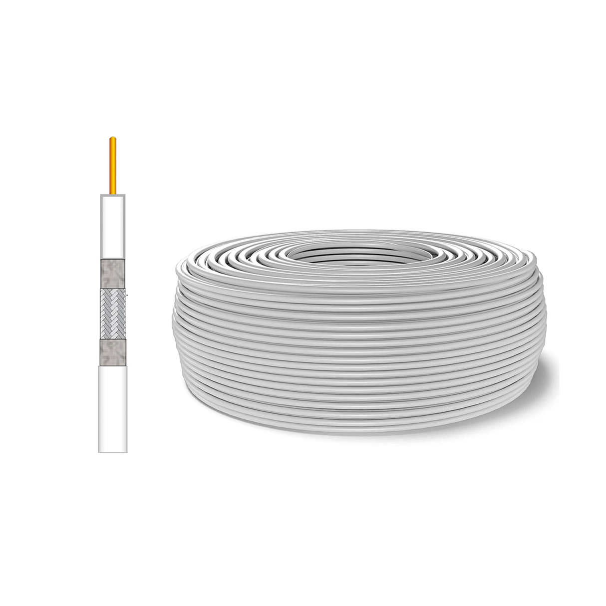 5-mm-TV-Kabel der Klasse A auf einer 200-Meter-Rolle – Emme Esse