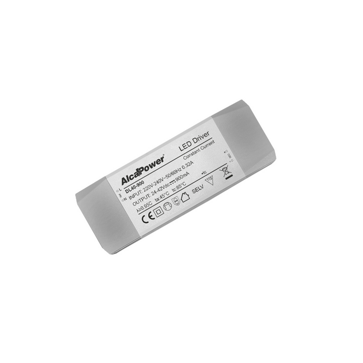 Alimentatore Driver per pannelli LED 220-240V Out 24-42V 900mA DC 40W