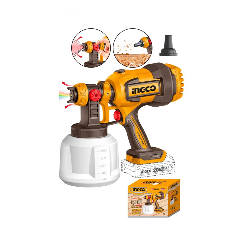 INGCO Aerografo a batteria 20V nudo ( solo corpo macchina ) NEW