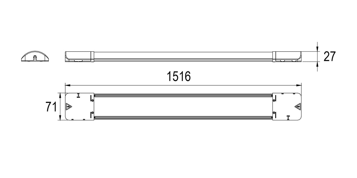 Reer Plafoniera LED Ultra‑Slim con CCT Selezionabile 3000K / 4000K / 6500K