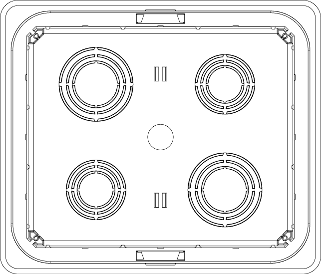 Einbau-Anschlussdose 154x128x70mm - V70005