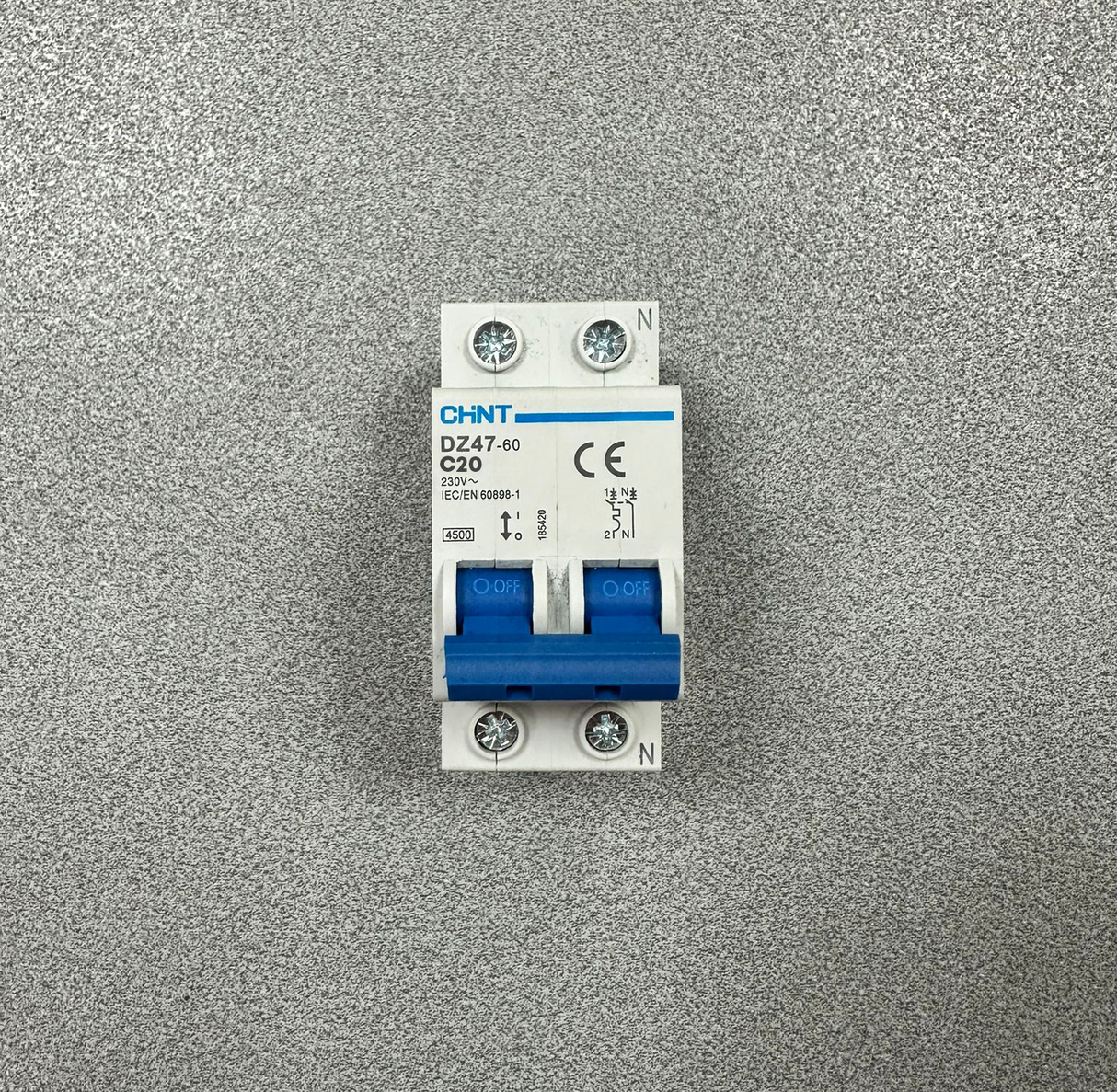 Interruttore magnetotermico 2 moduli - 1P+N 4,5kA Curva C - CHINT
