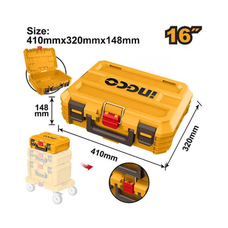 INGCO Cassetta Impilabile per elettroutensili PRO