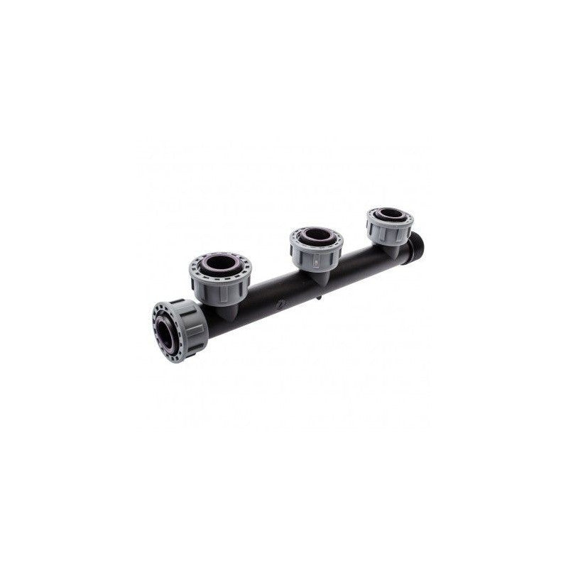 Vormontierter linearer Bewässerungsverteiler mit 3 Ausgängen von 1 Zoll mit Ringmutter