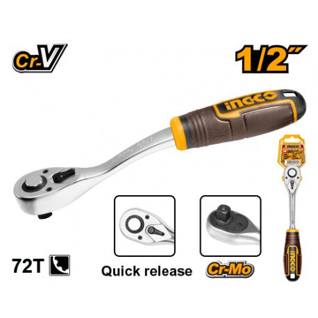 INGCO Cricchetto reversibile 1/2' pollice 72 denti