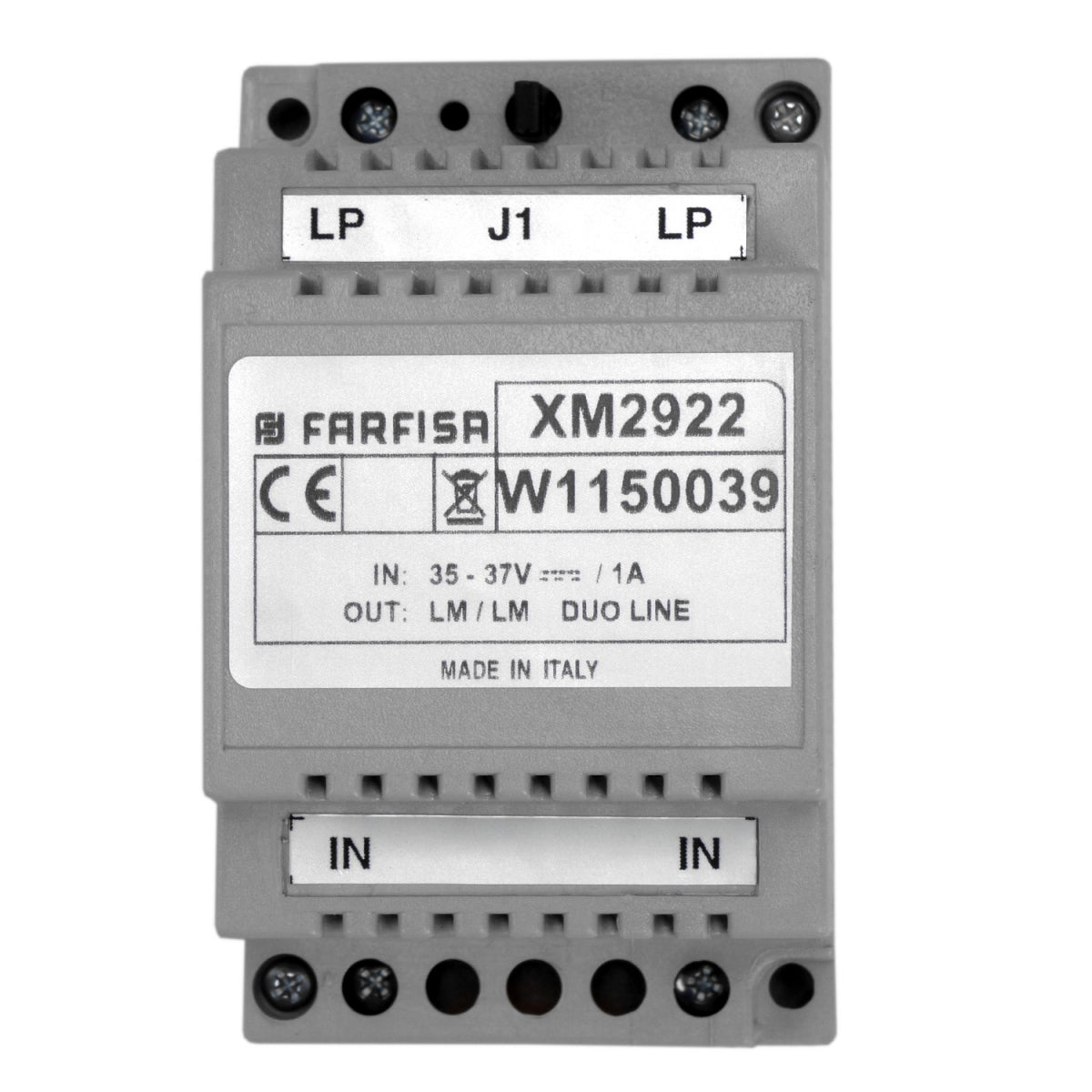 Farfisa Kit Citofonico DUO a 2 Fili Espandibile con Posto Esterno, Citofono Exhito, Driver XM2922 e Alimentatore