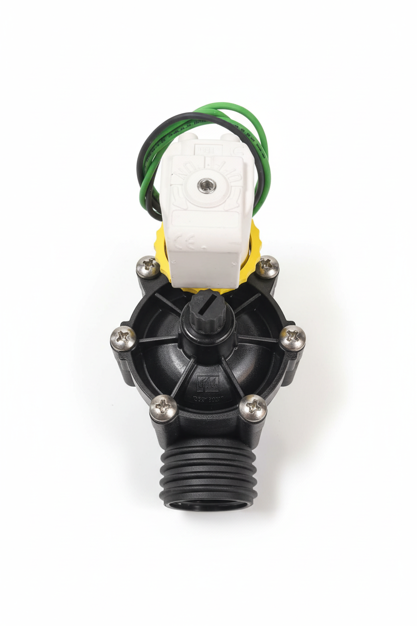 Elettrovalvola irrigazione vista dall'alto ottimizzata